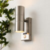 ZN-29179-SST-65 Leto Outdoor Wall Light with PIR Sensor Stainless Steel