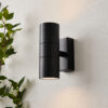 ZN-20941-BLK-65 Leto 2 Light Up and Down Outdoor Wall Light – Black