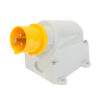 IND-163YWMAI-IP44 110V 16A YELLOW SURFACE MOUNT APPLIANCE INLET