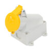 IND-163YWMS-IP44 110V 16A YELLOW SURFACE MOUNT SOCKET
