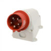 IND-165RWMAI-IP44 415V 16A RED 5-PIN SURFACE MOUNT APPLIANCE INLET