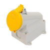 IND-323YWMS-IP44 110V 32A YELLOW SURFACE MOUNT SOCKET