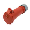 IND-324RC-IP44 415V 32A RED 4-PIN CONNECTOR