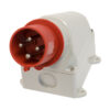 IND-324RWMAI-IP44 415V 32A RED 4-PIN SURFACE MOUNT APPLIANCE INLET
