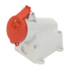IND-324RWMS-IP44 415V 32A 4-PIN RED SURFACE MOUNT SOCKET