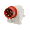 IND-325RWMAI-IP44 415V 32A RED 5-PIN SURFACE MOUNT APPLIANCE INLET