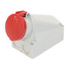 IND-634RWMS-IP44 415V 63A 4-PIN RED SURFACE MOUNT SOCKET
