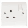Click CMA035 13A 1 Gang DP Switched Socket Outlet White